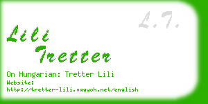 lili tretter business card